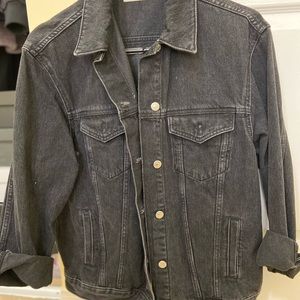 TopShop Denim Black Jean Jacket